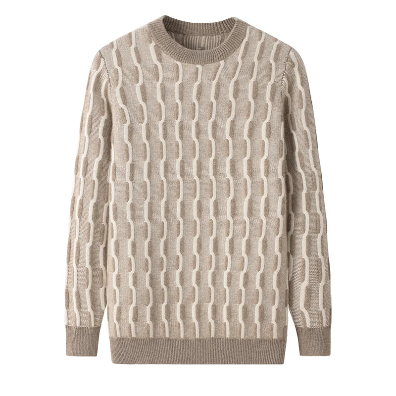 Cashmere crew-neck sweater — Green Cable