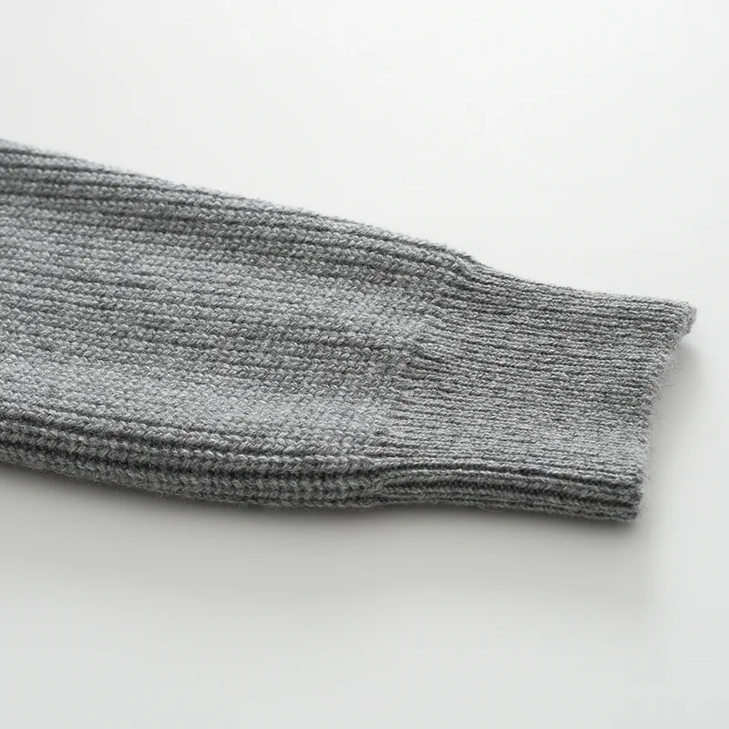 100% Cashmere, Cashmere crew-neck sweater — Green, 14–15.5µm, Cashmere Garment / Men — detail view 8
