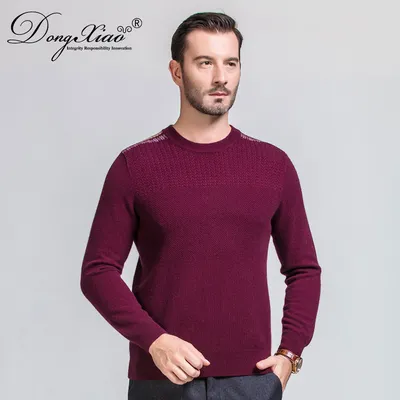 30 Cashmere 70 Wool Thickness Knit Winter Men Sweater
