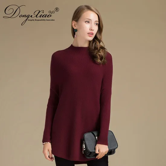 Fancy Sweater Design Oversized Plain Knit Cashmere Pullover