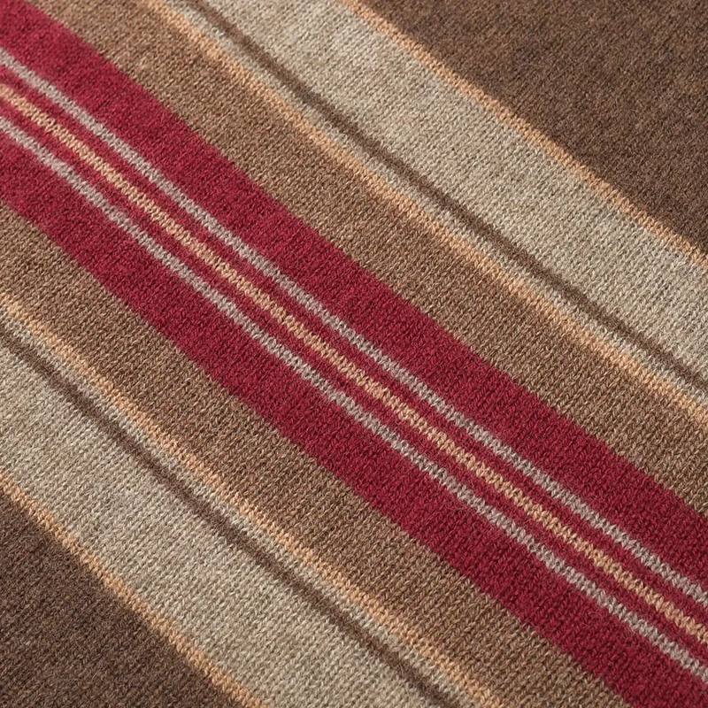 100% Cashmere, Cashmere crew-neck sweater — Camel Hooded, 14–15.5µm, Cashmere Garment / Women — detail view 7