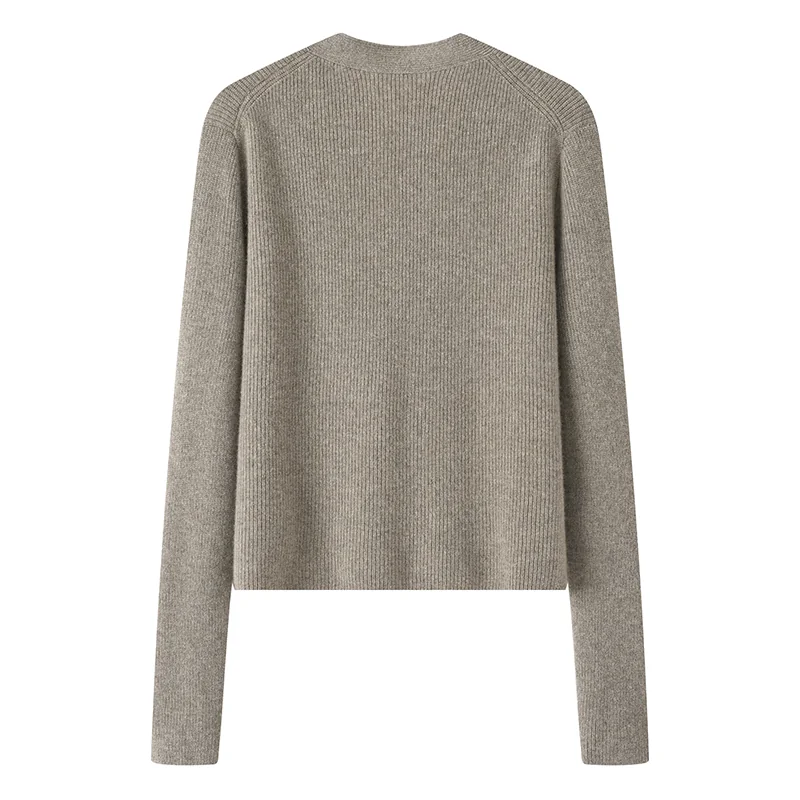 Cashmere crew-neck sweater — Camel — Cashmere Sweaters & Knitwear, 100% Cashmere
