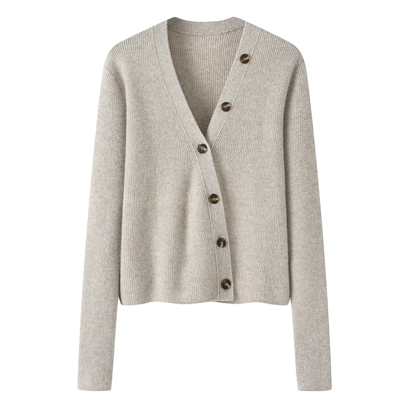 100% Cashmere, Cashmere crew-neck sweater — Camel, 14–15.5µm, Cashmere Garment / Women — detail view 2