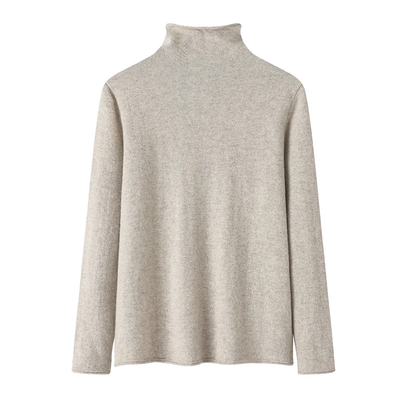 Cashmere crew-neck sweater — Camel — Cashmere Sweaters & Knitwear, 100% Cashmere