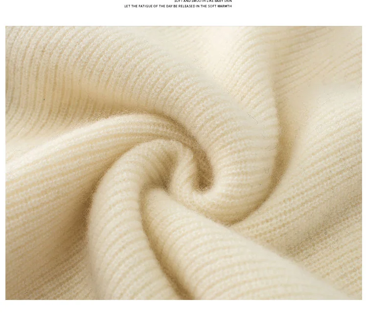 100% Cashmere, Cashmere crew-neck sweater — White, 14–15.5µm, Cashmere Garment / Women — detail view 12