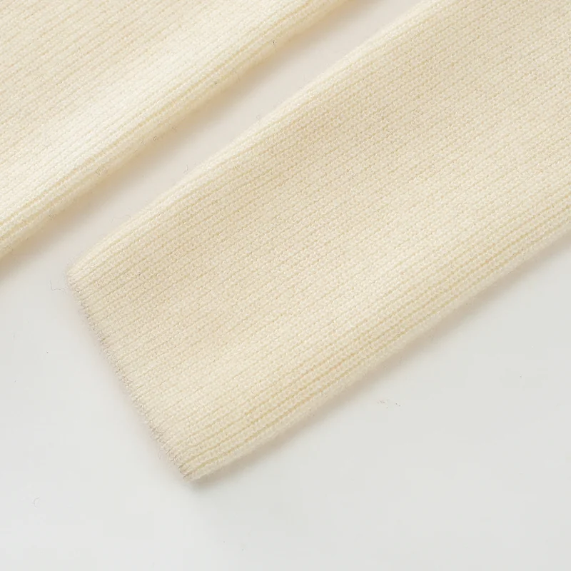 100% Cashmere, Cashmere crew-neck sweater — White, 14–15.5µm, Cashmere Garment / Women — detail view 26