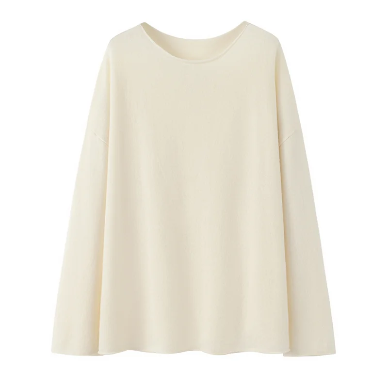 100% Cashmere, Cashmere knit dress — White Dress, 14–15.5µm, Cashmere Garment / Women — detail view 2