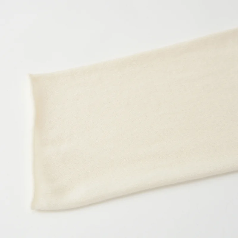 100% Cashmere, Cashmere knit dress — White Dress, 14–15.5µm, Cashmere Garment / Women — detail view 6
