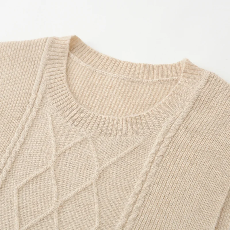 100% Cashmere, Cashmere sleeveless vest — Grey Turtleneck vest, 14–15.5µm, Cashmere Garment / Women — detail view 7