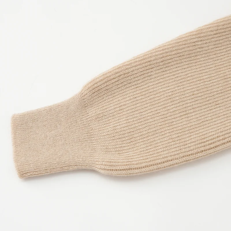 100% Cashmere, Cashmere crew-neck sweater — Grey, 14–15.5µm, Cashmere Garment / Women — detail view 6