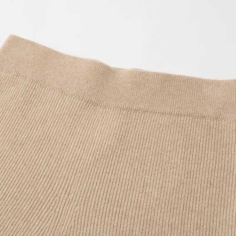 100% Cashmere, Cashmere crew-neck sweater — Grey, 14–15.5µm, Cashmere Garment / Women — detail view 6