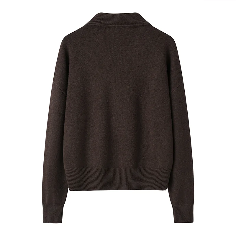 100% Cashmere, Cashmere crew-neck sweater — Camel, 14–15.5µm, Cashmere Garment / Women