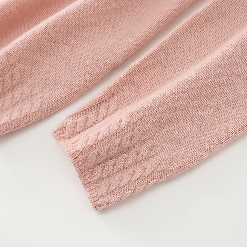 100% Cashmere, Cashmere crew-neck sweater — White, 14–15.5µm, Cashmere Garment / Women — detail view 7