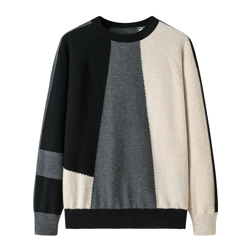 100% Cashmere, Cashmere button-front cardigan — Grey Colour-block zip, 14–15.5µm, Cashmere Garment / Women — detail view 5