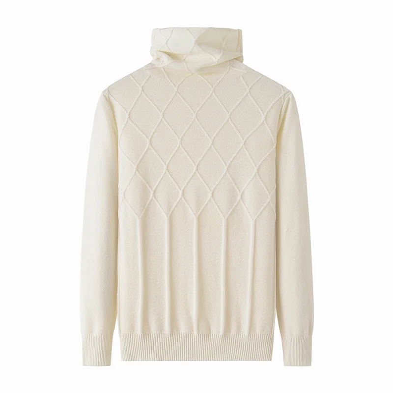 100% Cashmere, Cashmere crew-neck sweater — Grey, 14–15.5µm, Cashmere Garment / Women — detail view 3