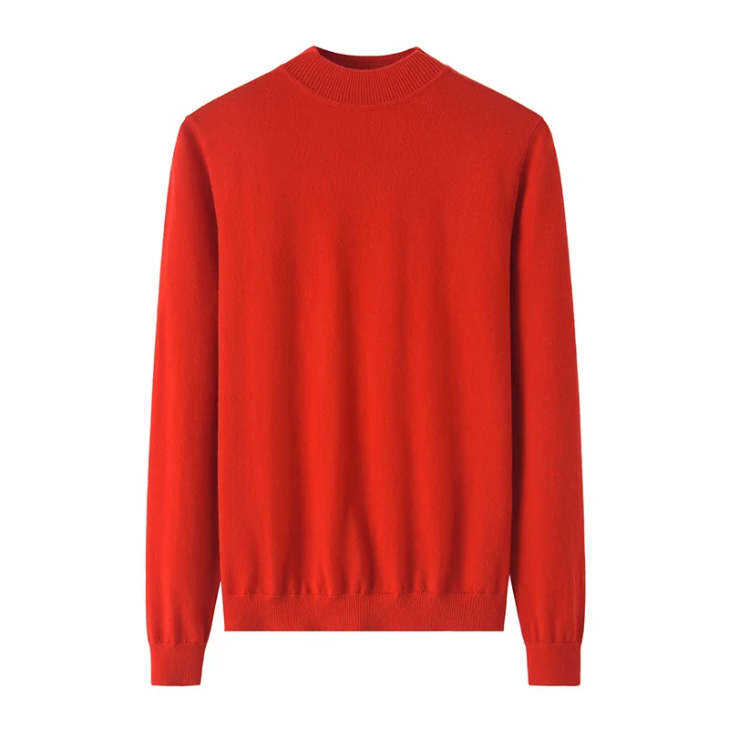 100% Cashmere, Cashmere crew-neck sweater — Grey Half-zip worsted, 14–15.5µm, Cashmere Garment / Women — detail view 3