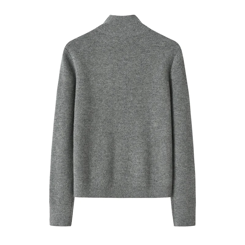 Cashmere crew-neck sweater — Grey — Cashmere Sweaters & Knitwear, 100% Cashmere