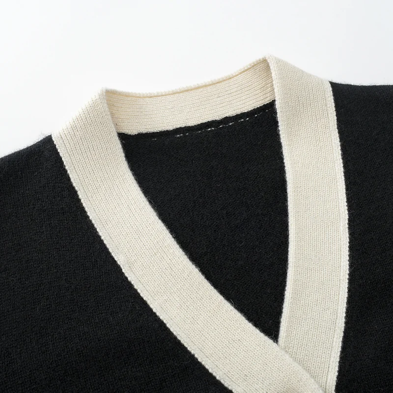 100% Cashmere, Cashmere crew-neck sweater — Red, 14–15.5µm, Cashmere Garment / Women — detail view 6