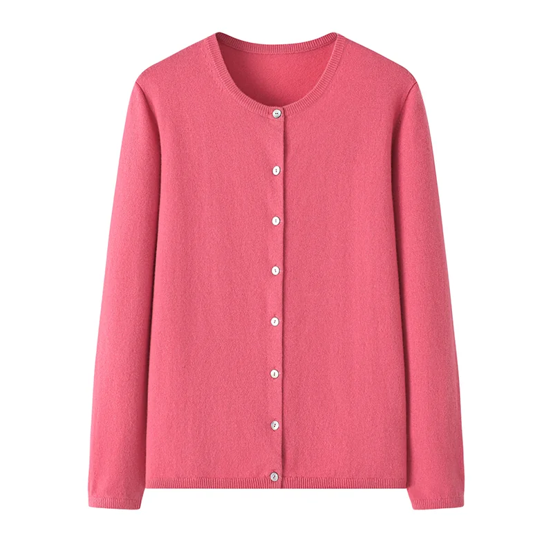 100% Cashmere, Cashmere crew-neck sweater — Blue, 14–15.5µm, Cashmere Garment / Women — detail view 8