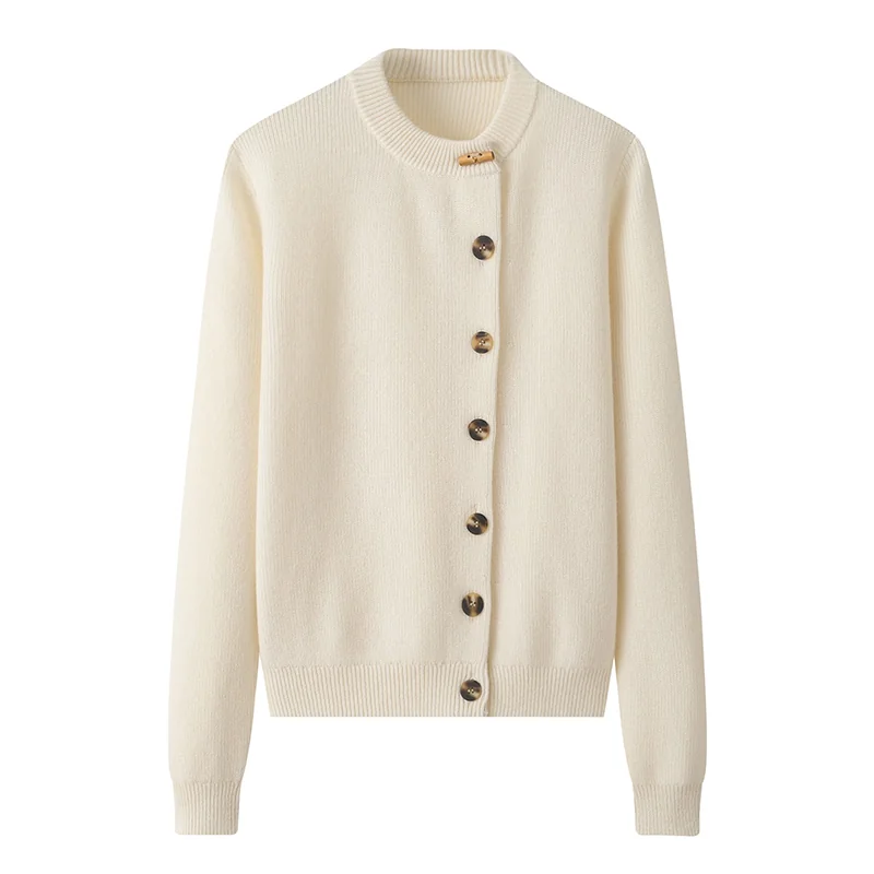 100% Cashmere, Cashmere knit sweater — Grey Chinese marketing overlay, 14–15.5µm, Cashmere Garment / Women — detail view 4