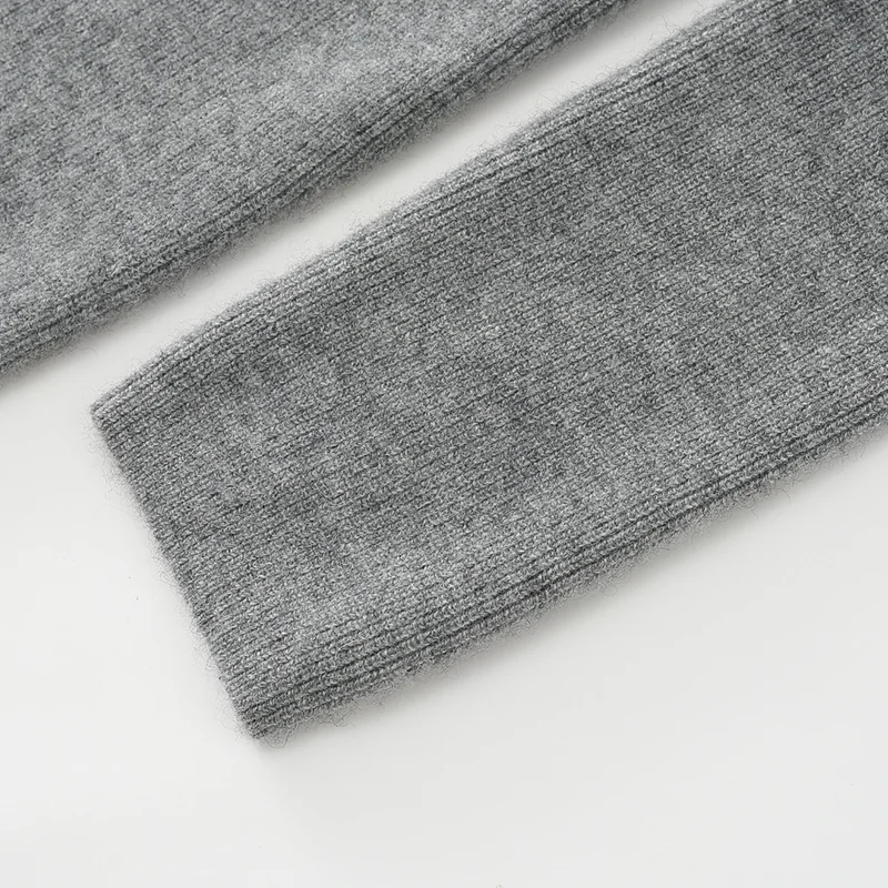 100% Cashmere, Cashmere knit sweater — Grey Chinese marketing overlay, 14–15.5µm, Cashmere Garment / Women — detail view 7