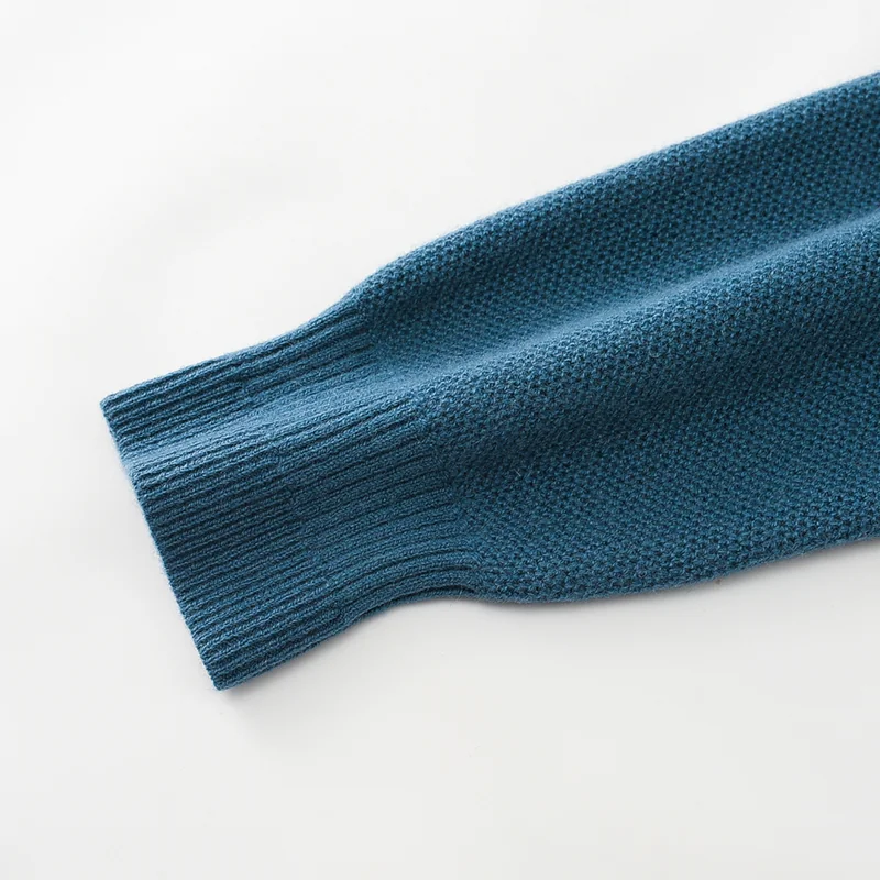 100% Cashmere, Cashmere crew-neck sweater — Grey, 14–15.5µm, Cashmere Garment / Men — detail view 6