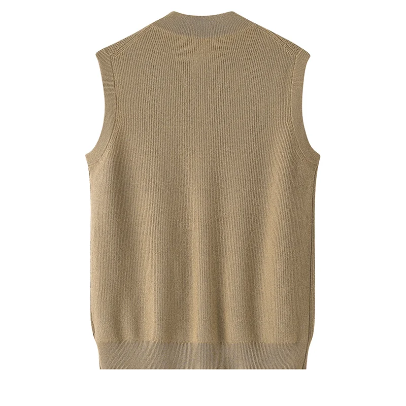 Cashmere sleeveless vest — Red Vest