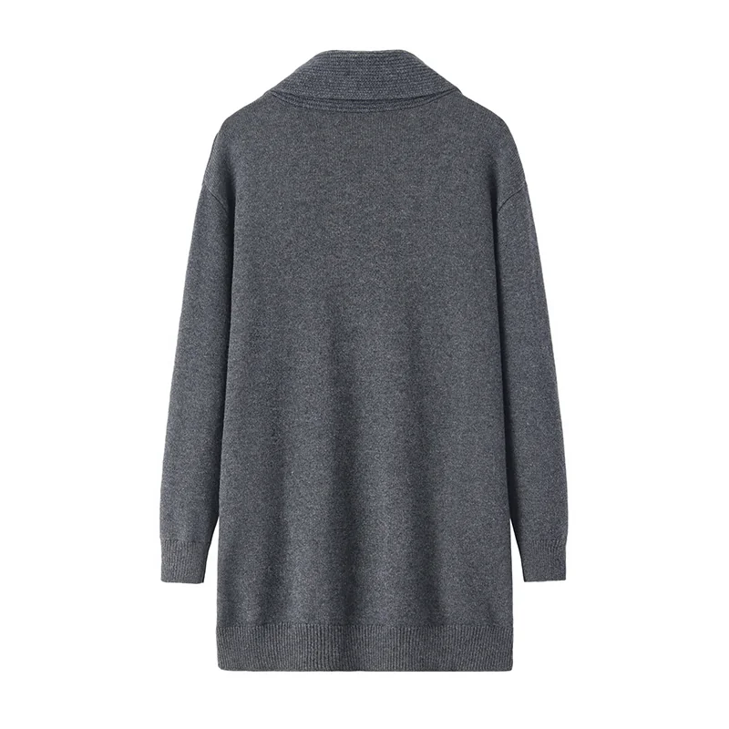 Cashmere crew-neck sweater — Grey — Cashmere Sweaters & Knitwear, 100% Cashmere