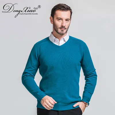 Fashion Knit Wool Cashmere Men Knitwear Sweater