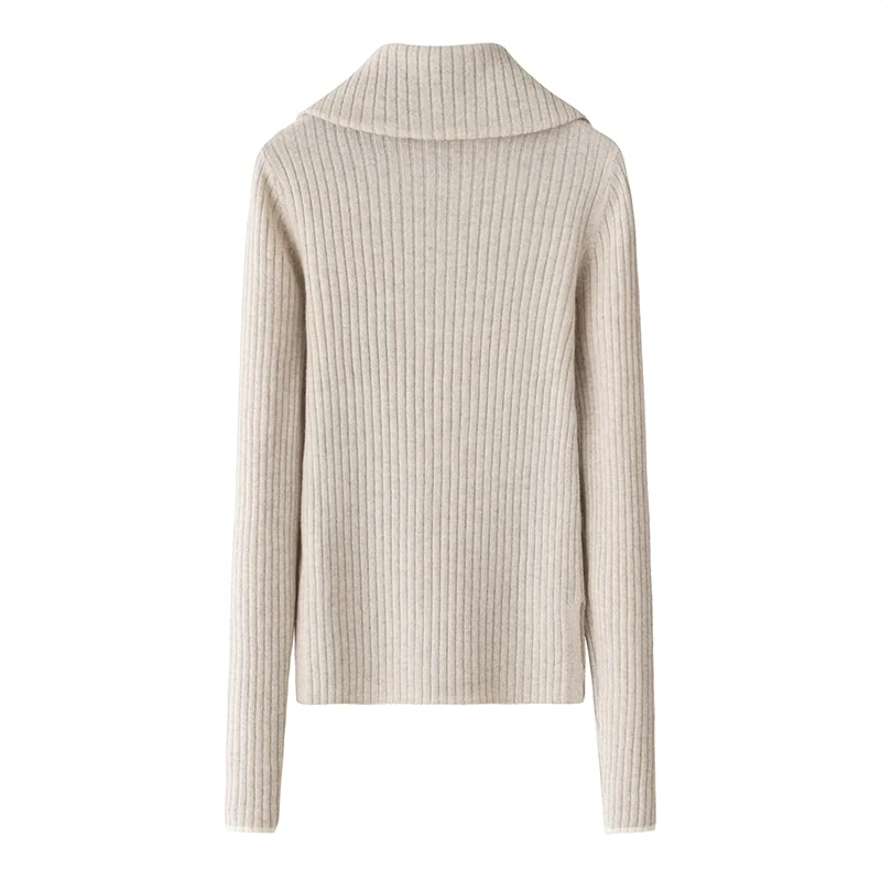 100% Cashmere, Cashmere crew-neck sweater — Grey Two-piece set, 14–15.5µm, Cashmere Garment / Women