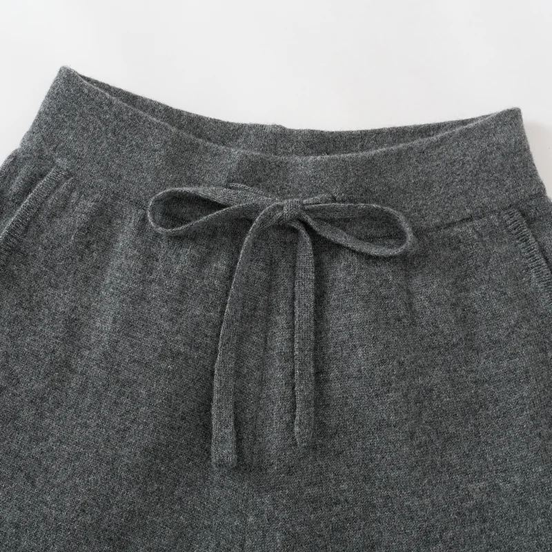 100% Cashmere, Cashmere knit skirt — Camel Skirt, 14–15.5µm, Cashmere Garment / Women — detail view 6