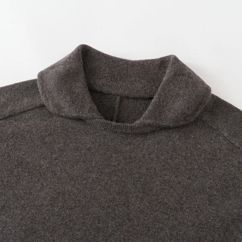 100% Cashmere, Cashmere sleeveless vest — Camel Asymmetric vest, 14–15.5µm, Cashmere Garment / Women — detail view 10