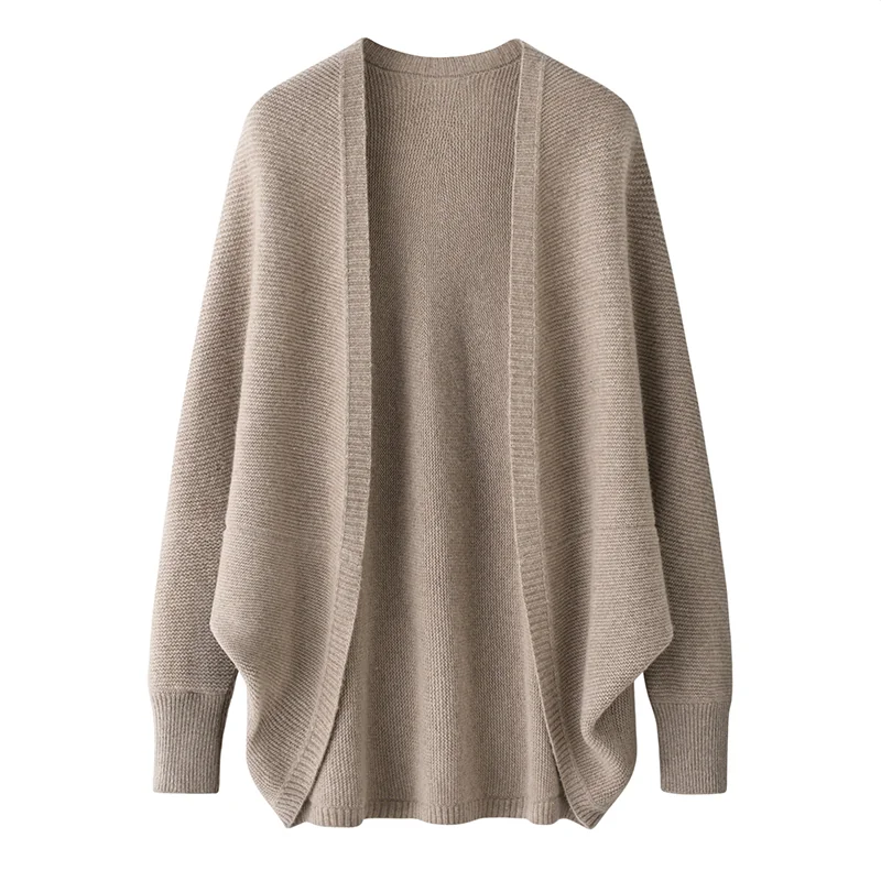 100% Cashmere, Cashmere knit skirt — Beige Skirt, 14–15.5µm, Cashmere Garment / Women — detail view 3