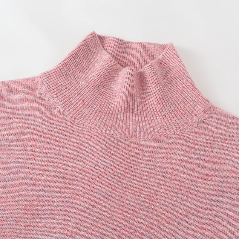 100% Cashmere, Cashmere crew-neck sweater — White, 14–15.5µm, Cashmere Garment / Women — detail view 7