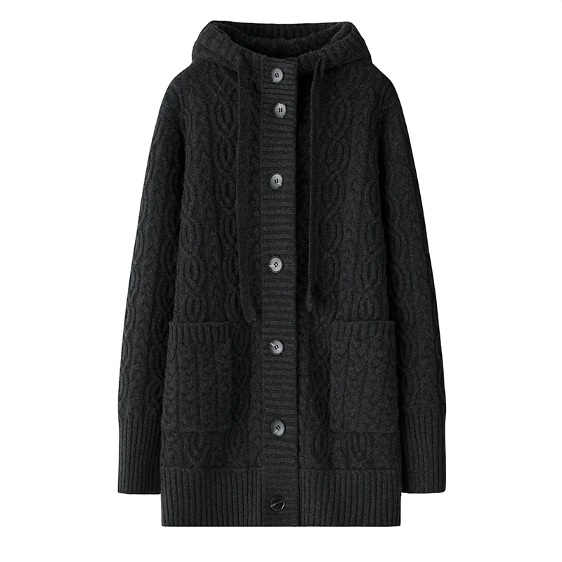 100% Cashmere, Cashmere crew-neck sweater — Camel, 14–15.5µm, Cashmere Garment / Women — detail view 3
