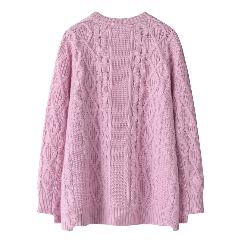 Cashmere crew-neck sweater — Blue — Cashmere Sweaters & Knitwear, 100% Cashmere