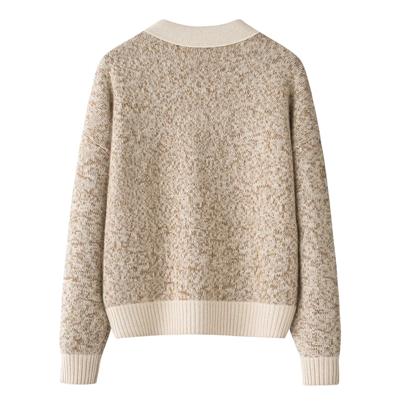 Cashmere crew-neck sweater — Beige — Cashmere Sweaters & Knitwear, 100% Cashmere