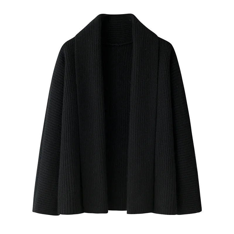 100% Cashmere, Cashmere crew-neck sweater — Camel, 14–15.5µm, Cashmere Garment / Women — detail view 3