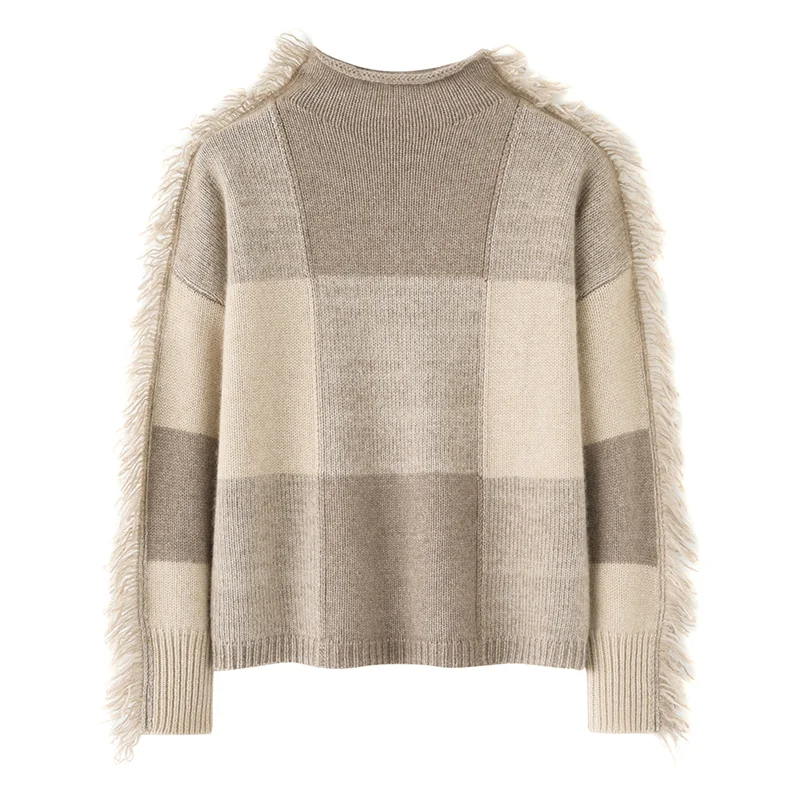 100% Cashmere, Cashmere crew-neck sweater, 14–15.5µm, Cashmere Garment / Women — detail view 2