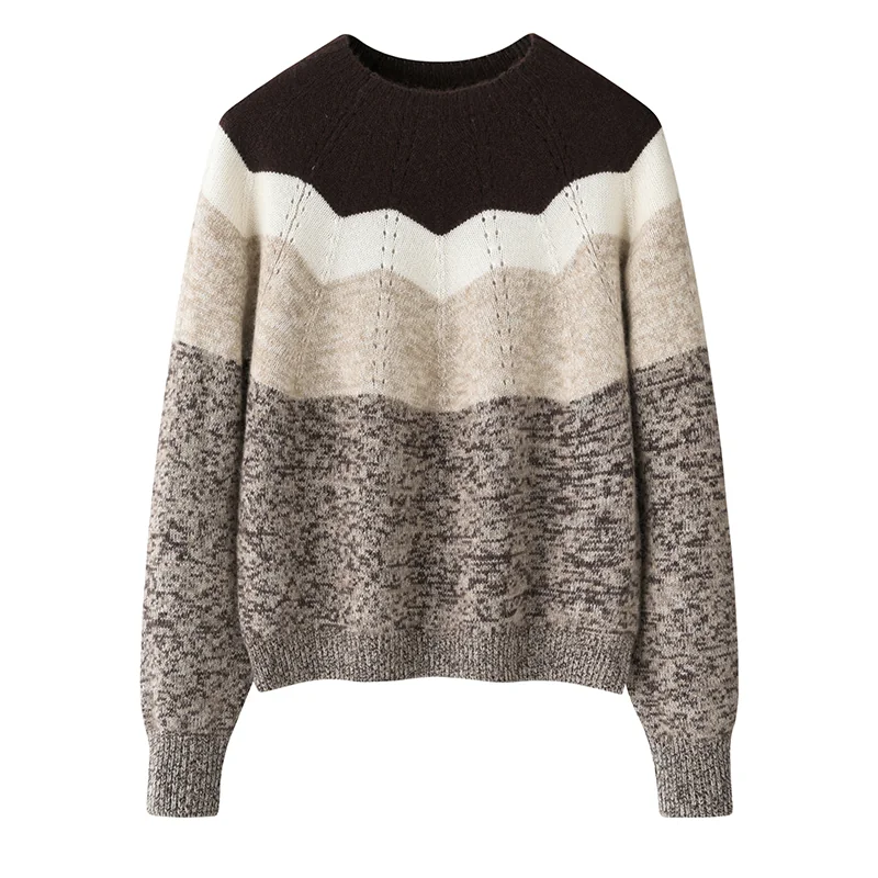 100% Cashmere, Cashmere crew-neck sweater, 14–15.5µm, Cashmere Garment / Women — detail view 2