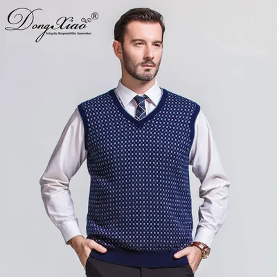New Arrival Cashmere Wool Sleeveless Sweater Men Cashmere Vest