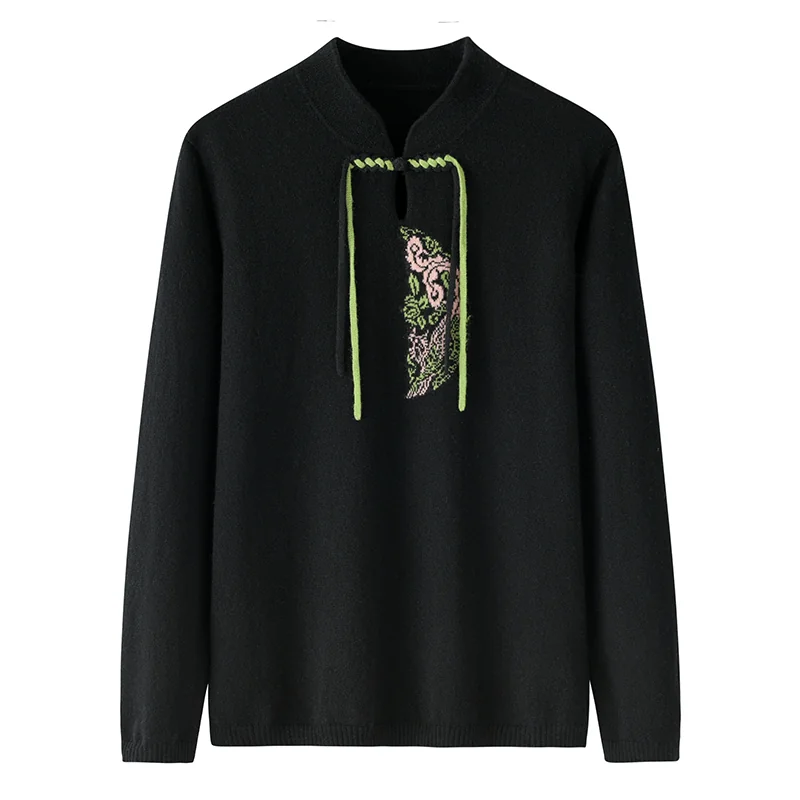 100% Cashmere, Cashmere crew-neck sweater — Beige, 14–15.5µm, Cashmere Garment / Women — detail view 4