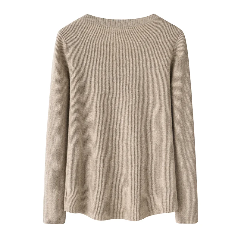 Cashmere crew-neck sweater — Red — Cashmere Sweaters & Knitwear, 100% Cashmere