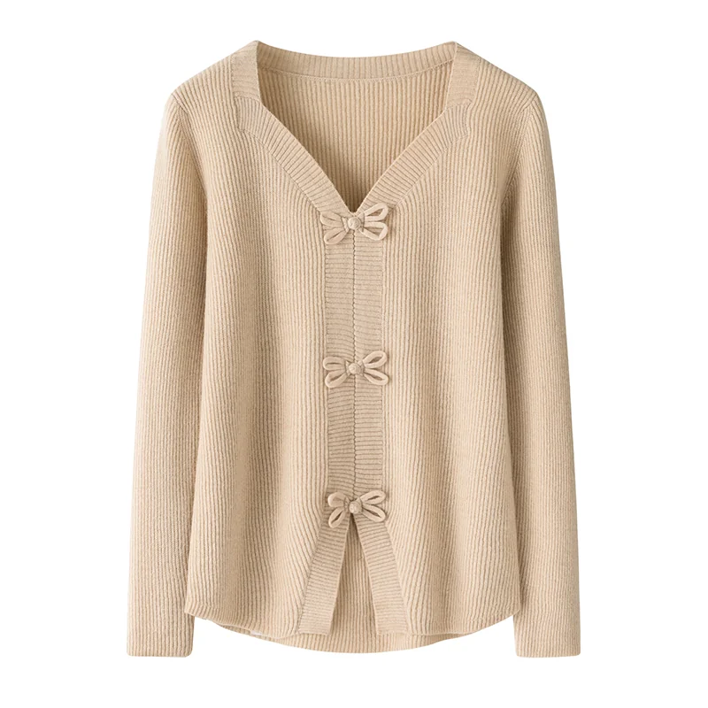 100% Cashmere, Cashmere crew-neck sweater — Red, 14–15.5µm, Cashmere Garment / Women — detail view 3