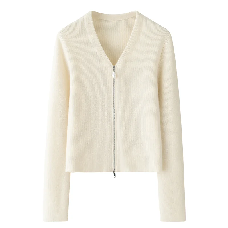 100% Cashmere, Cashmere crew-neck sweater — Pink, 14–15.5µm, Cashmere Garment / Women — detail view 3