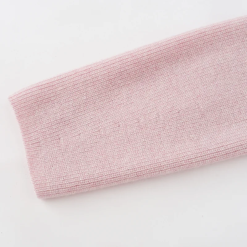 100% Cashmere, Cashmere crew-neck sweater — Pink, 14–15.5µm, Cashmere Garment / Women — detail view 6