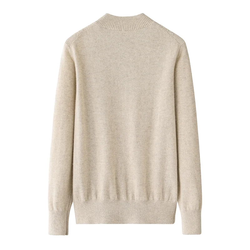 Cashmere crew-neck sweater — Pink — Cashmere Sweaters & Knitwear, 100% Cashmere
