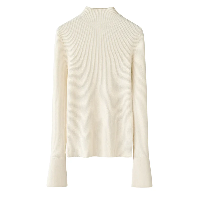 100% Cashmere, Cashmere crew-neck sweater — Pink, 14–15.5µm, Cashmere Garment / Women — detail view 3