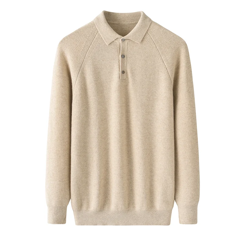 100% Cashmere, Cashmere crew-neck sweater — Grey, 14–15.5µm, Cashmere Garment / Women — detail view 3