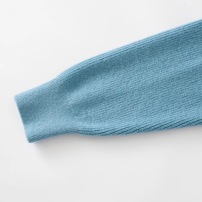 100% Cashmere, Cashmere crew-neck sweater — Grey, 14–15.5µm, Cashmere Garment / Women — detail view 7